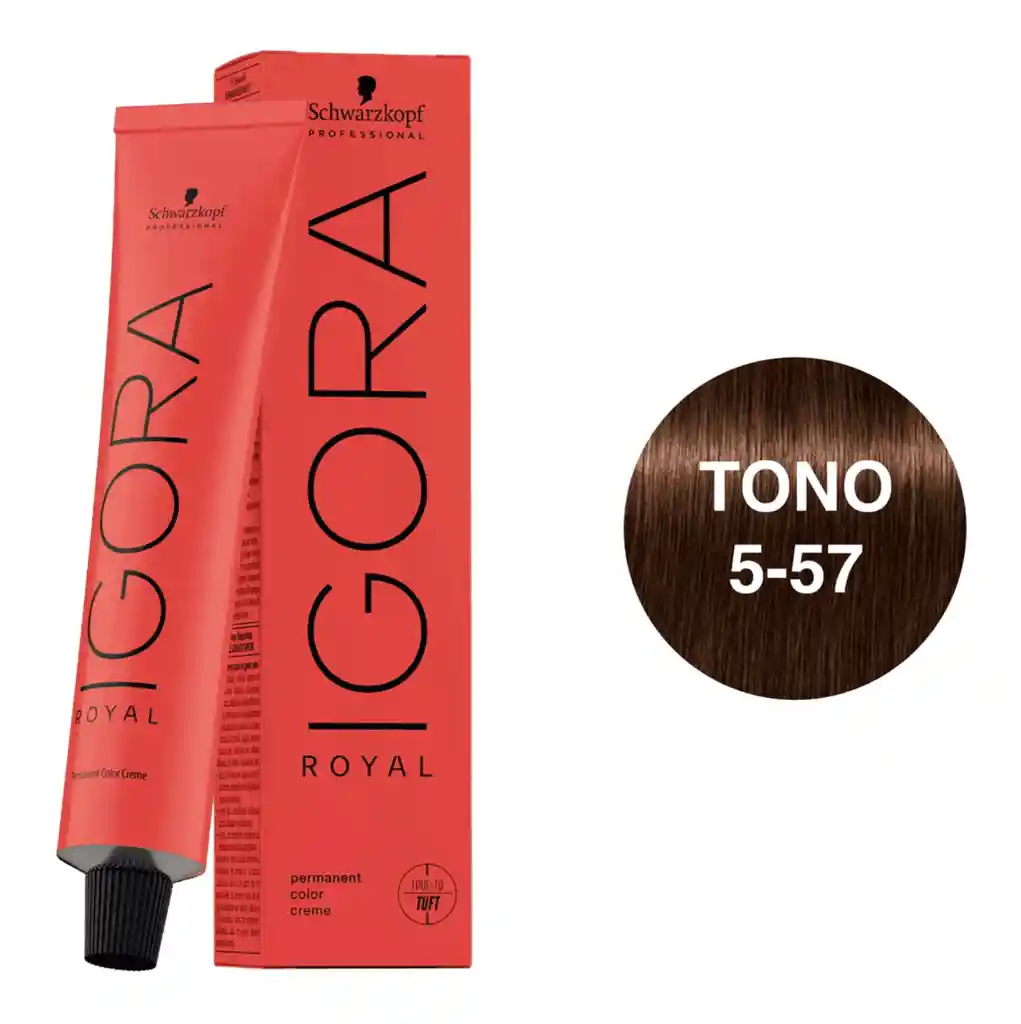 Igora Royal Tono 5-57 Castaño Claro Dorado Cobrizo 60ml