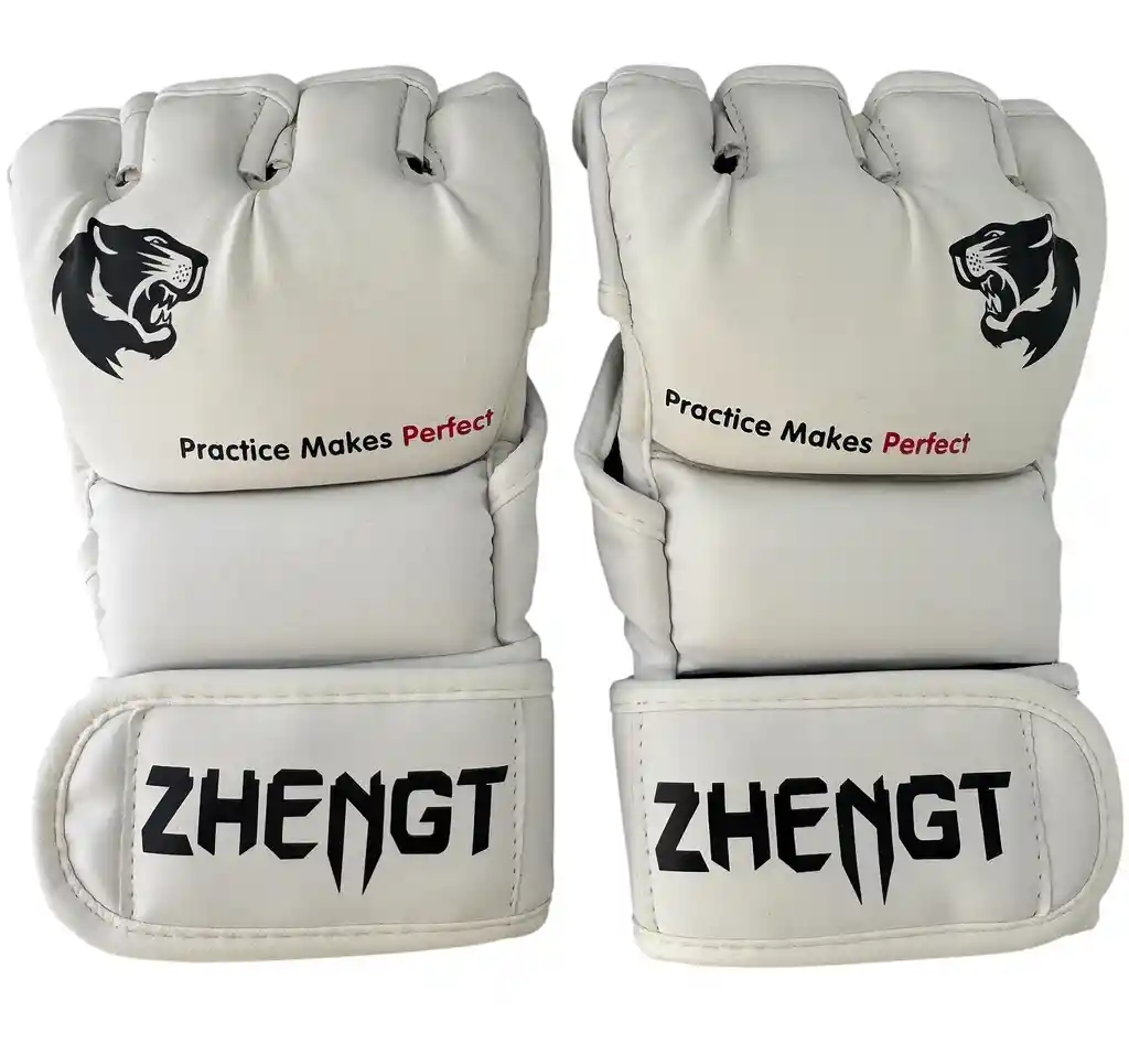 Guantes Mma Ztty Ufc Artes Marciales Muay Thai Box -8004181/ Blanco