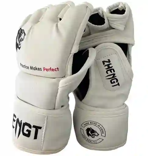 Guantes Mma Ztty Ufc Artes Marciales Muay Thai Box -8004181/ Blanco