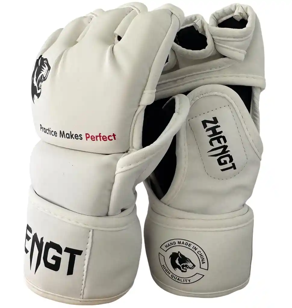 Guantes Mma Ztty Ufc Artes Marciales Muay Thai Box -8004181/ Blanco
