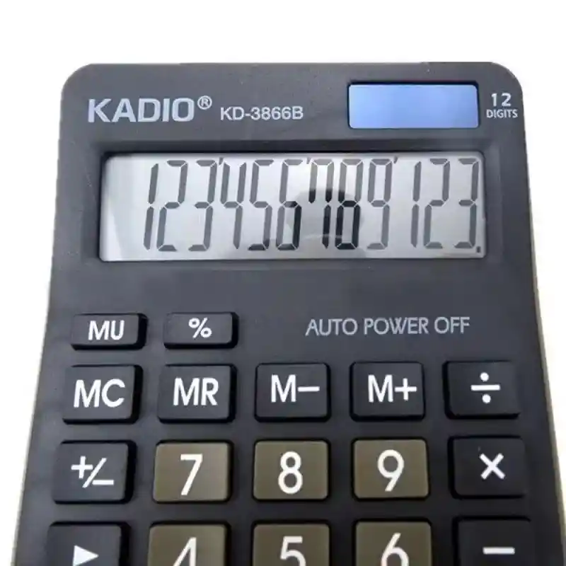 Calculadora Kadio Kd-3866b 12 Dígitos