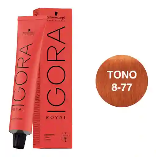 Igora Royal Tono 8-77 Rubio Claro Cobrizo Intenso 60ml