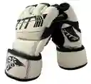 Guantes Mma Ztty Ufc Artes Marciales Muay Thai Box -8004181/ Blanco-negro Talla: L