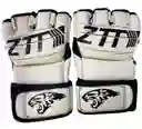Guantes Mma Ztty Ufc Artes Marciales Muay Thai Box -8004181/ Blanco-negro Talla: L