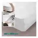 Combo Protector De Colchón Antifluido + Cobija Térmica Ovejera Doble Faz 180 X 240 Azul