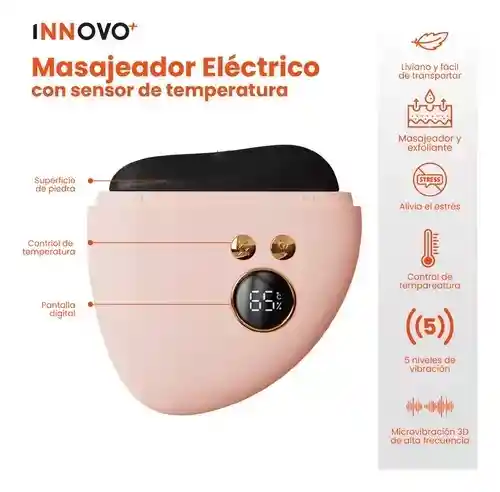 Combo Masajeador Facial Corporal Eléctrico+ Diadema Banda Cabello Con Velcro + Obsequio
