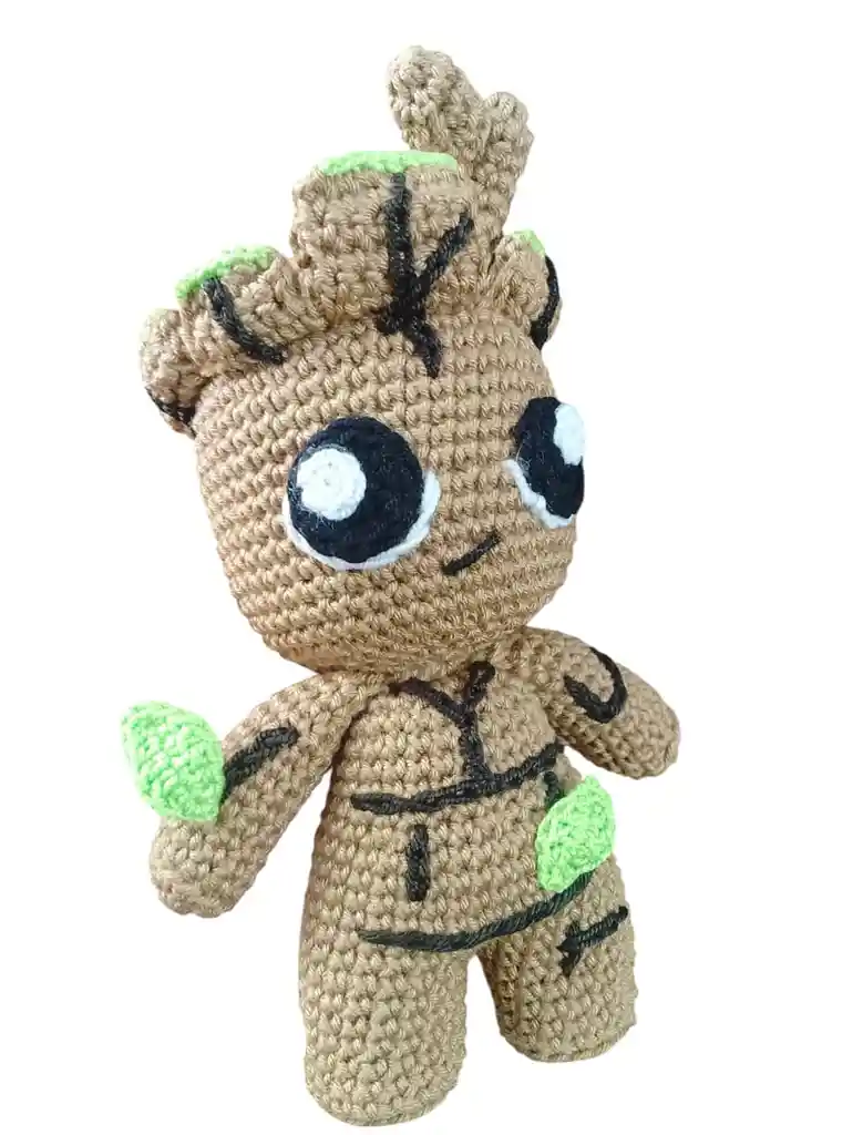 Peluche Groot Amigurumi Muñeco Groot Tejido A Mano