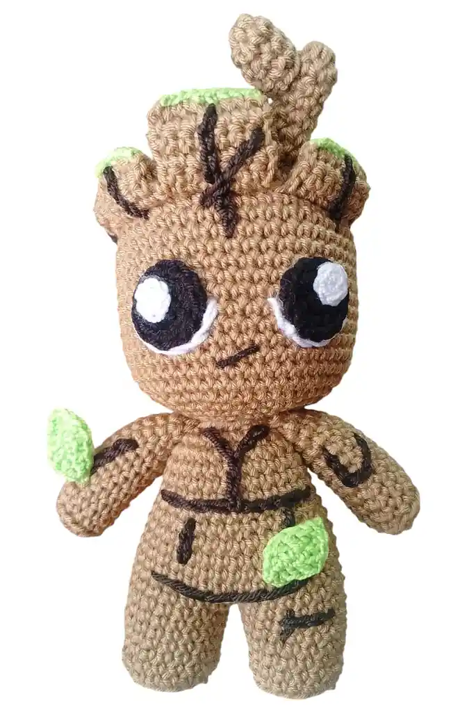 Peluche Groot Amigurumi Muñeco Groot Tejido A Mano