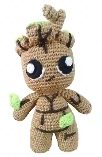 Peluche Groot Amigurumi Muñeco Groot Tejido A Mano