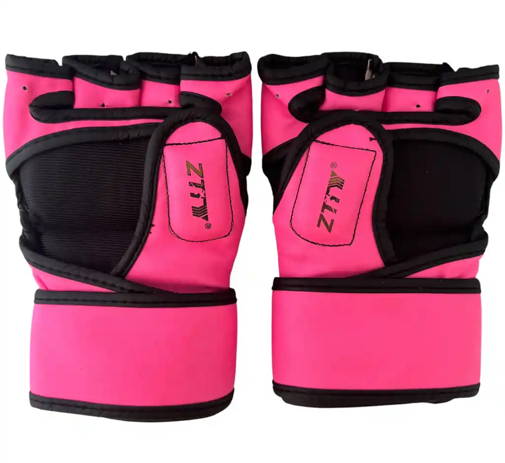 Guantes Mma Ztty Ufc Artes Marciales Muay Thai Box -8004181/ Gris-rosado