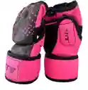 Guantes Mma Ztty Ufc Artes Marciales Muay Thai Box -8004181/ Gris-rosado