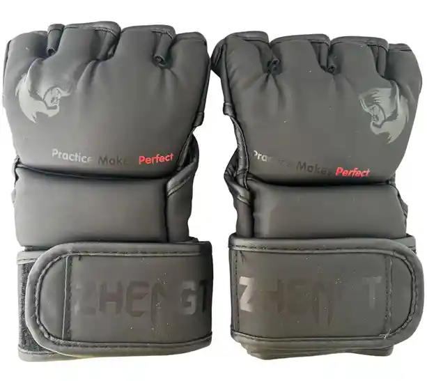 Guantes Mma Ztty Ufc Artes Marciales Muay Thai Box -8004181/ Negro