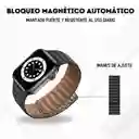 Manilla Correa De Silicona Para Reloj Inteligente Smart Watch 42 Mm Imantada Doble Faz Negro Café