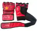 Guantes Mma Ztty Ufc Artes Marciales Muay Thai Box -8004181/ Rojo