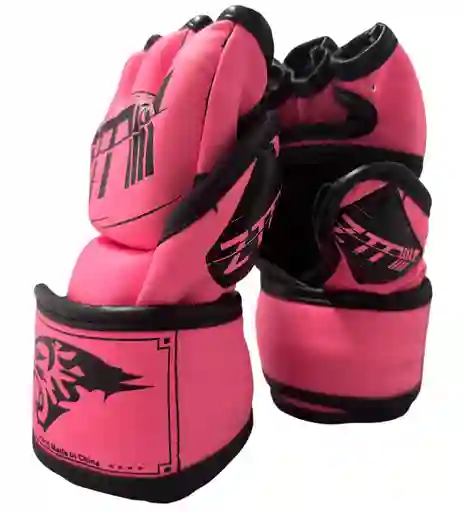 Guantes Mma Ztty Ufc Artes Marciales Muay Thai Box -8004181/ Rosado-negro