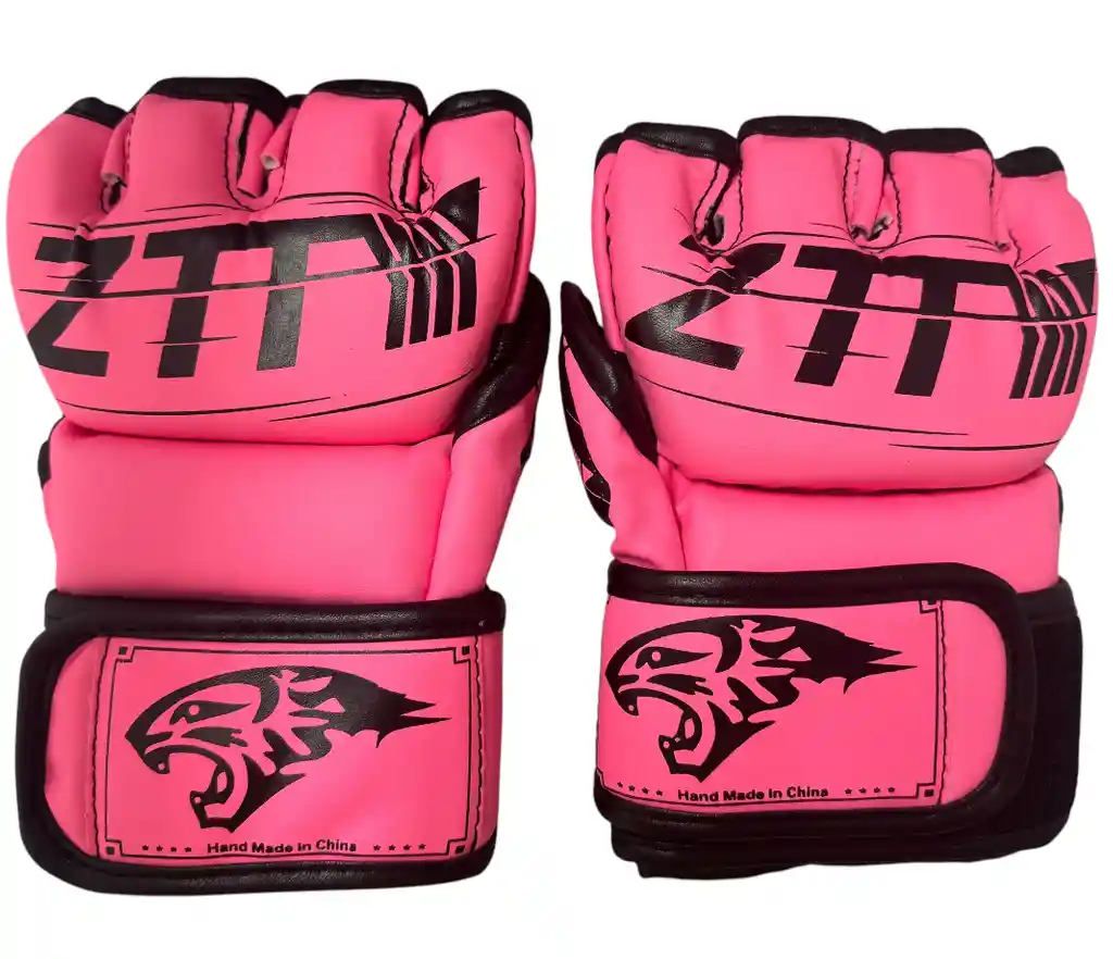 Guantes Mma Ztty Ufc Artes Marciales Muay Thai Box -8004181/ Rosado-negro