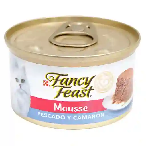 Lata Fancy Feast Gato Mousse De Pescado Y Camarón 85gr