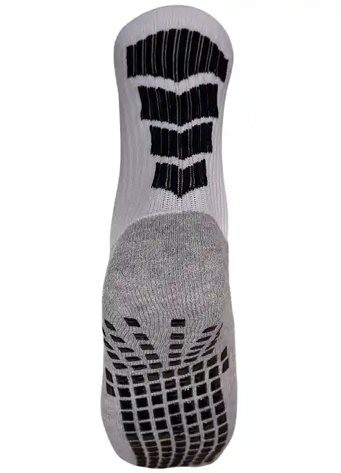 Medias Sock Roll Canilleras Antideslizante Fútbol - M003/ Blanco-negro