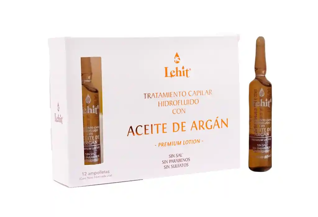 Ampolleta Tratamiento Aceite De Argan Lehit