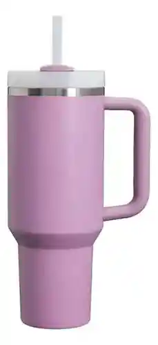 Termo Vaso Conserva Temperatura 1.2 L Acero Inoxidable Con Pitillo Lila Innovo Flask