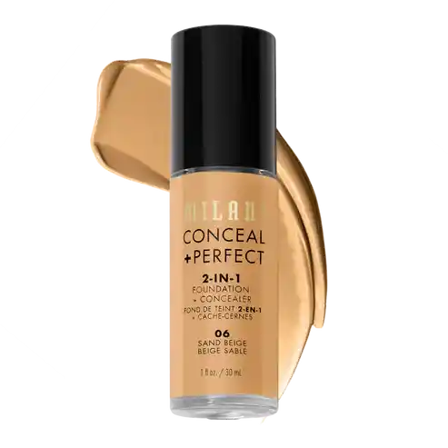 Base Milani Base Fluida Conceal + Perfect 2-in-1 Tono Sand Beige