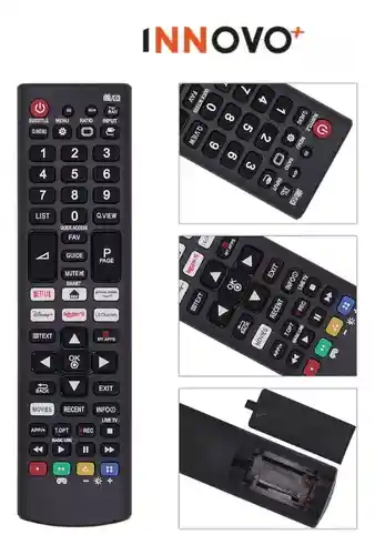 Control Remoto Compatible Con Lg Smart Tv Lg Boton Netflix Prime Con Baterías Innovo