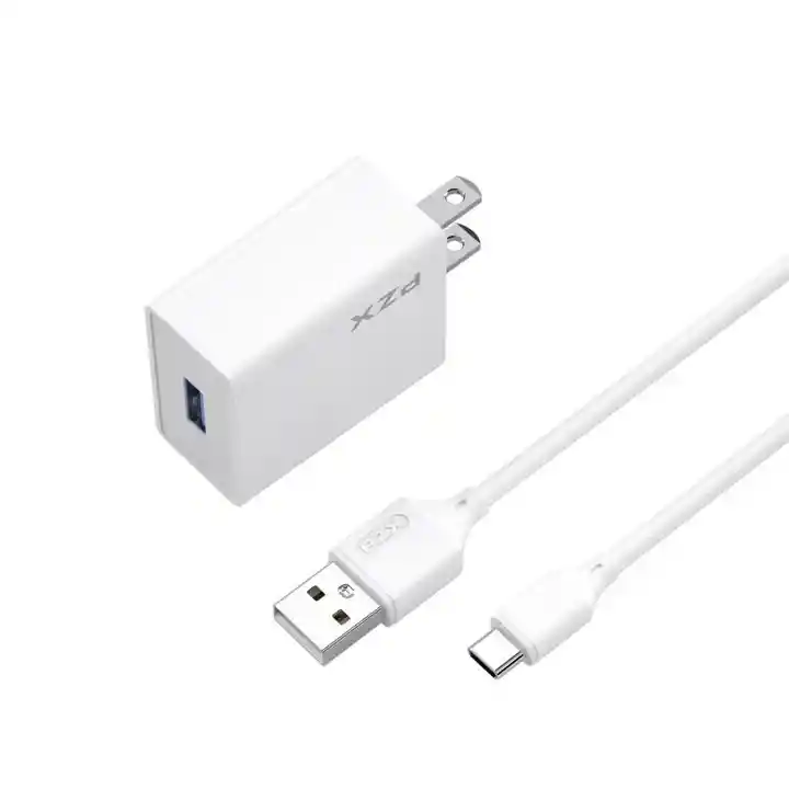 Cargador Tipo C Usb A Typec Pzx P10 Con Cable Usb A C