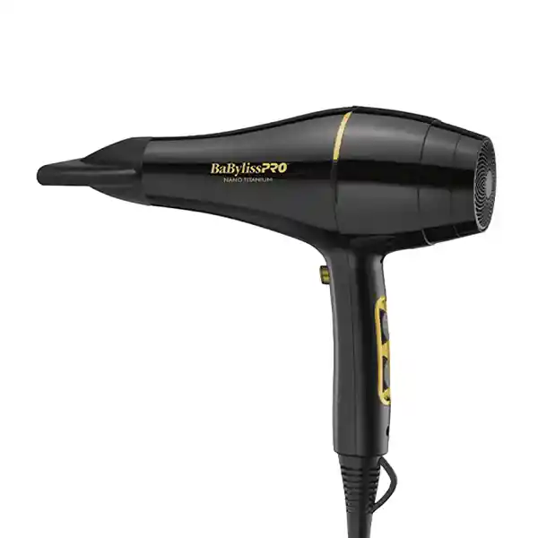 Secador Babyliss Nano Titanium Black Gold