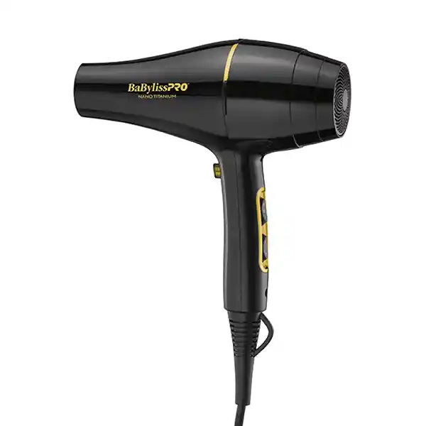 Secador Babyliss Nano Titanium Black Gold