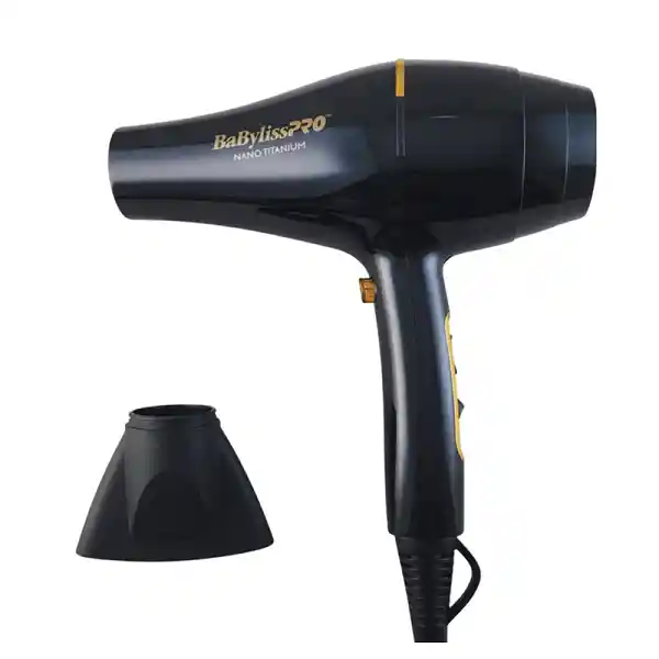 Secador Babyliss Nano Titanium Black Gold