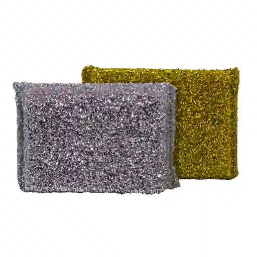 Esponjilla Plateada Para Lavar Platos