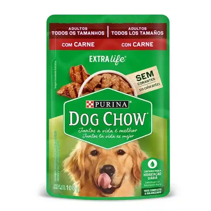 Dog Chow Pouch Adulto Cena De Carne