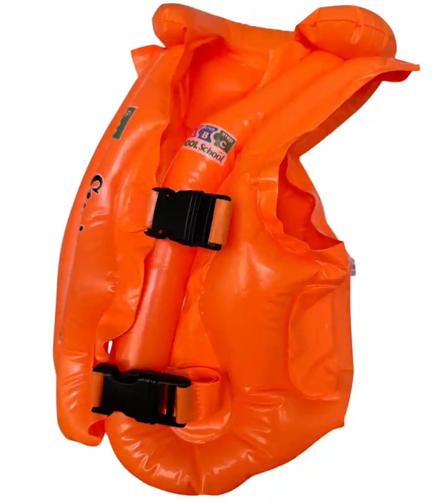 Chaleco Flotador Salvavidas Inflable Para Niños - C1505/naranja