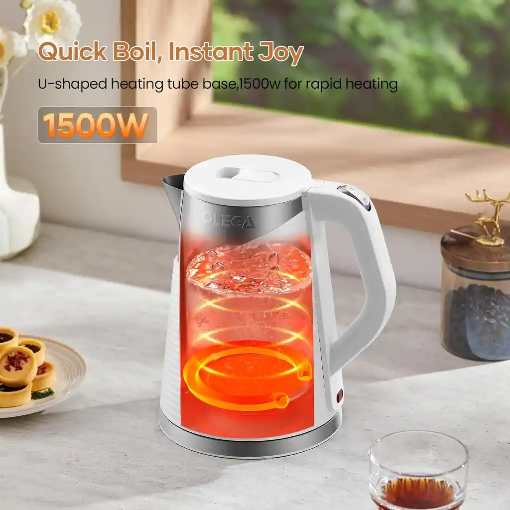 Hervidora Electrica De Agua Tetera Acero Inoxidable Premium