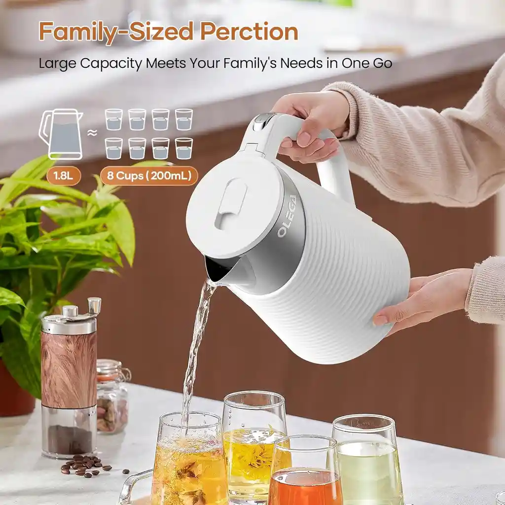 Hervidora Electrica De Agua Tetera Acero Inoxidable Premium