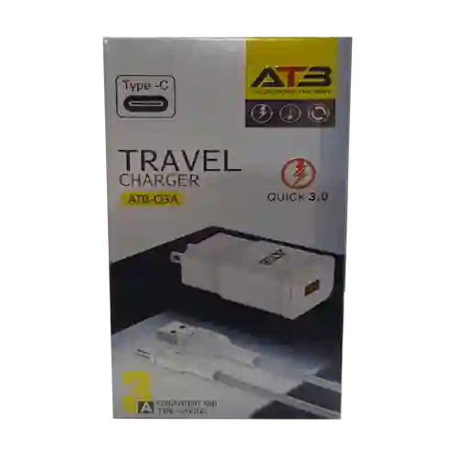 Cargador Atb 3amp Tipo C Carga Rapida