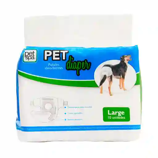 Pañal Pet Diaper L X 10 Und