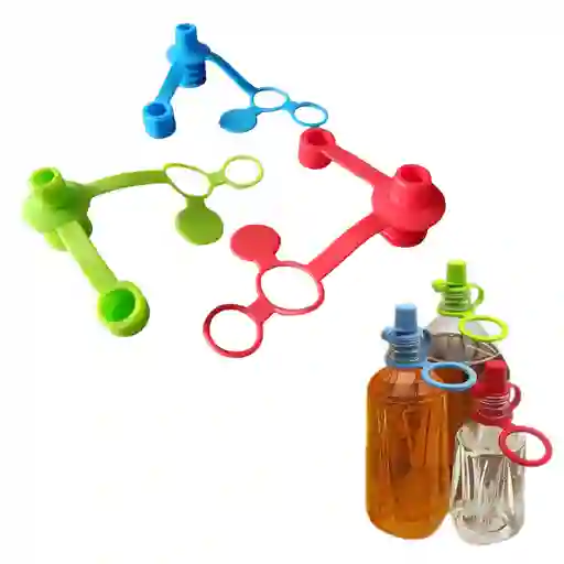 3 X Adaptador De Boquilla Superior De Silicona Para Botellas Sin Derrames Y Sin Bpa