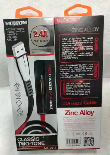 Cable Usb A V8 Moxom Cb12