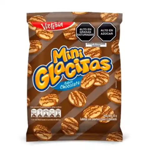 Galletas Mini Glacitas Sabor Chocolate X55gr