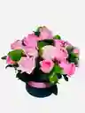 Ramo De Flores - Cilindro De Rosas - Arreglo Floral- Regalo Para Mujer