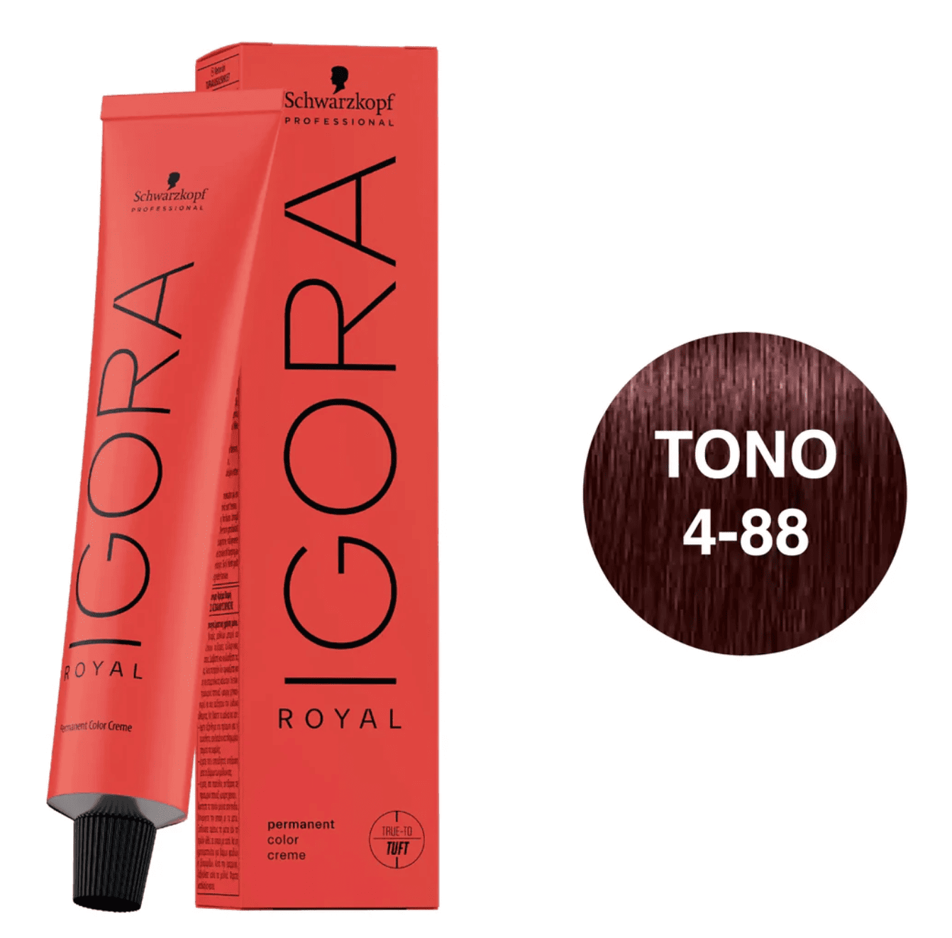 Igora Royal Tono 4-88 Castaño Medio Rojo Intenso 60ml - Rappi