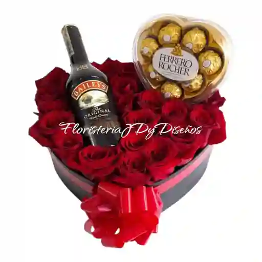 Corazon Elegante En Rosas