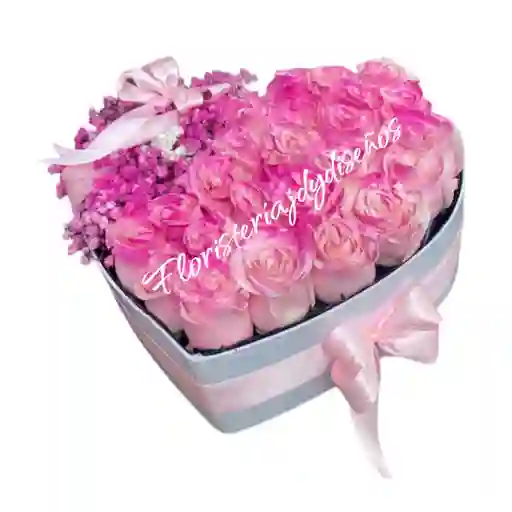 Lujoso Corazon Rosa