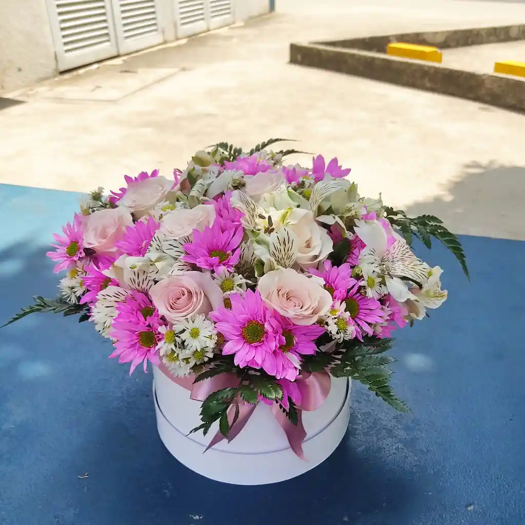 Cilindro Mixto De Flores Programar 2 Horas Antes