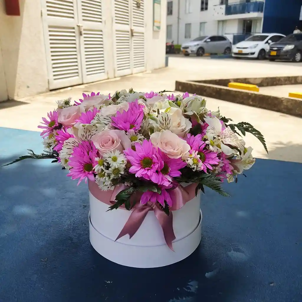 Cilindro Mixto De Flores Programar 2 Horas Antes
