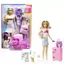 Set De Viaje Barbie Muñceca Y Accesorios