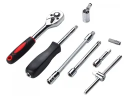 Juego De Copas Herramientas 46 Piezas Mecanica Ratchet 1/4