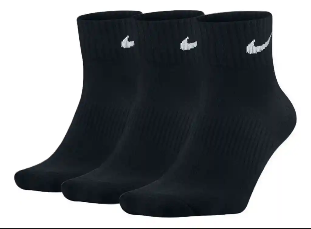 Medias X 3 Tipo Nike Negro