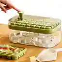 Bandeja Para Cubitos De Hielo Con Tapa Y Contenedor